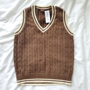 Brandy Melville brown sweater vest